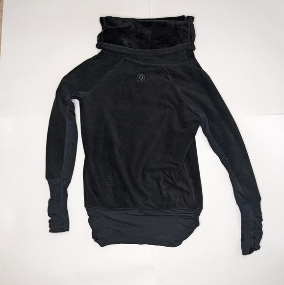 LULULEMON Don't Hurry Be Happy Pullover in Black size 4 Style W3228S - Picture 4 of 12